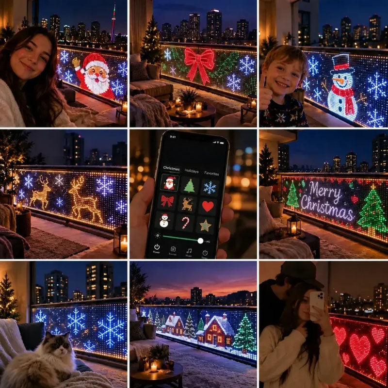 Smart RGBIC Outdoor LED Net Lights