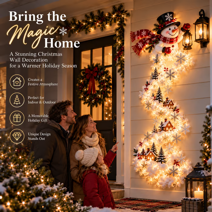 💯 Last day 49% OFF - 🎄✨ Christmas Magic Trail Wall Light - A Little Christmas Magic, Right on Your Wall