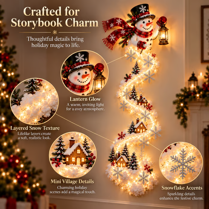 💯 Last day 49% OFF - 🎄✨ Christmas Magic Trail Wall Light - A Little Christmas Magic, Right on Your Wall
