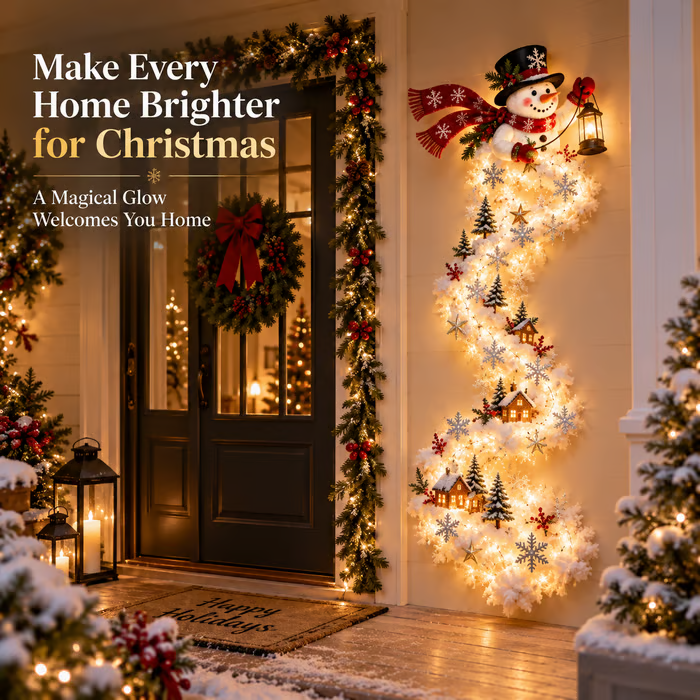 💯 Last day 49% OFF - 🎄✨ Christmas Magic Trail Wall Light - A Little Christmas Magic, Right on Your Wall