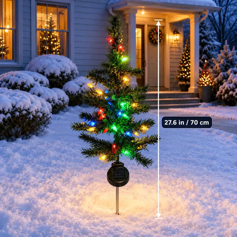 🎄Solar Christmas Tree Pathway Lights✨