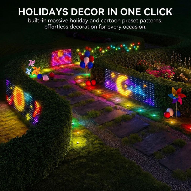 Smart RGBIC Outdoor LED Net Lights